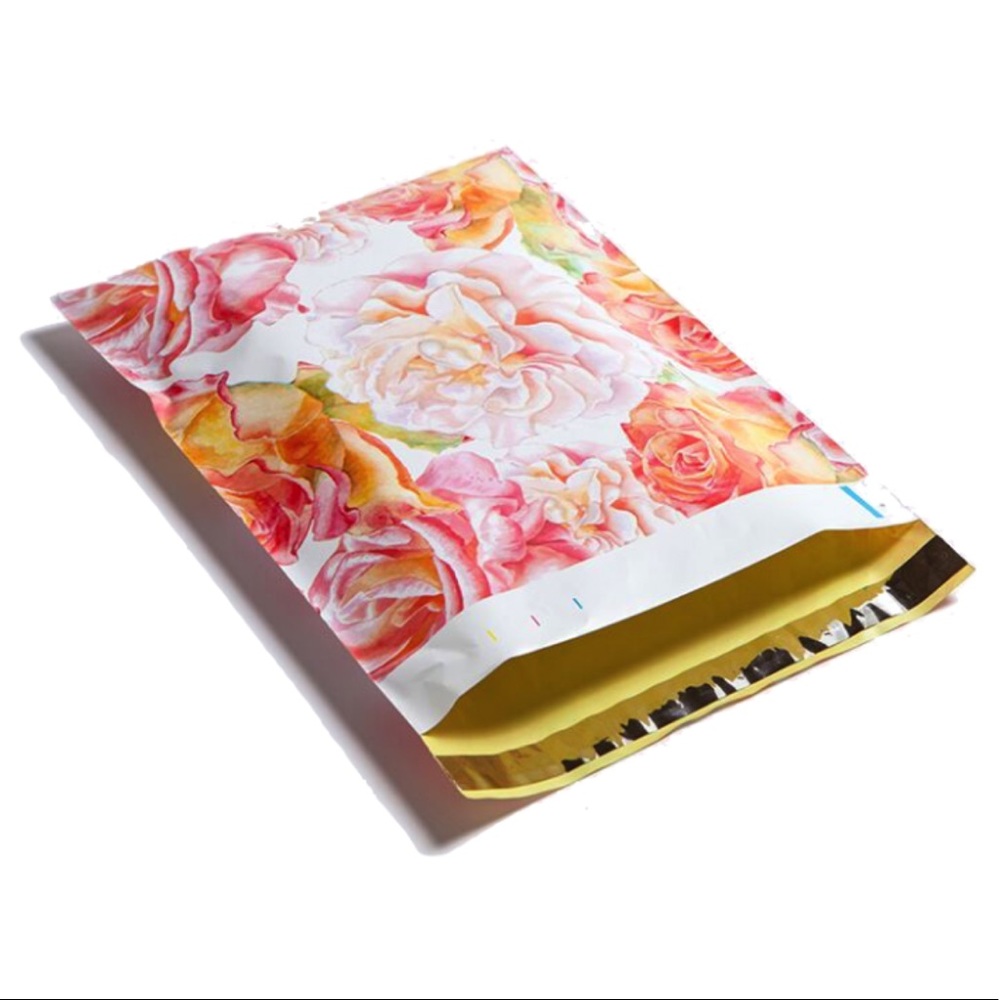 ❗️ONLY 1 Left ❗️25 10X13 Watercolor Roses Poly Mailers - Picture 8 of 10
